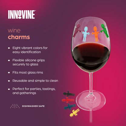 Wine Charms, Set of 8