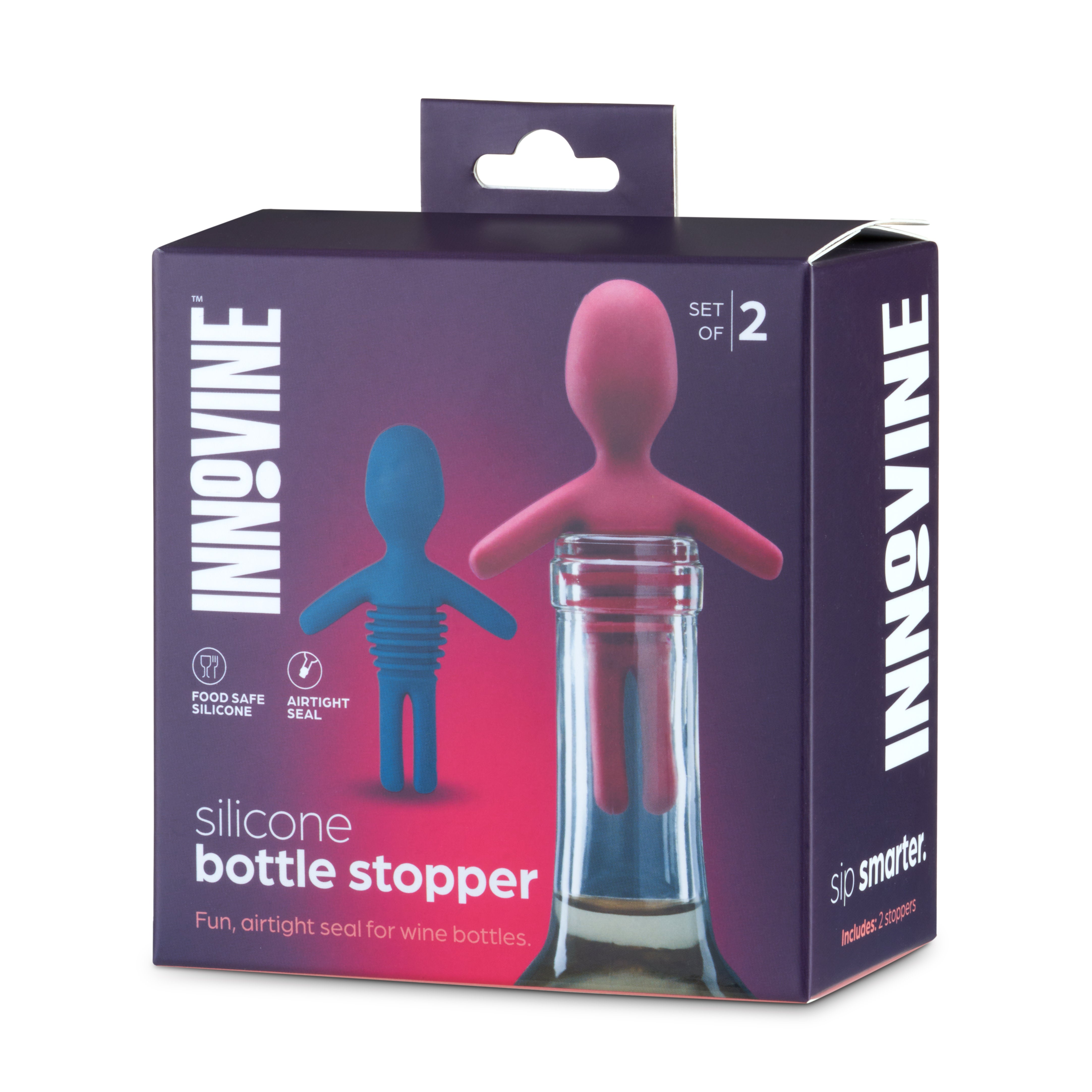 Silicone Bottle Stopper, Set of 2